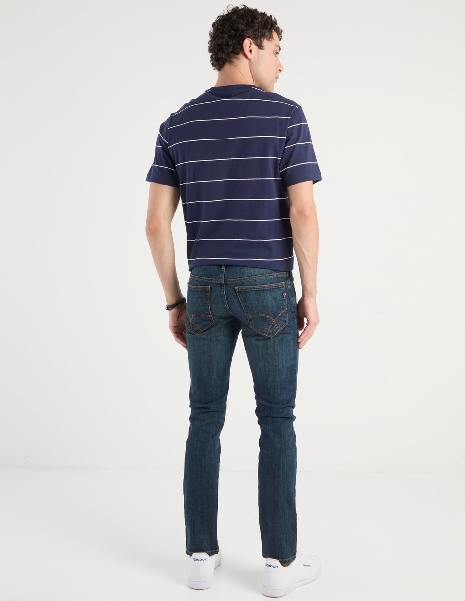 Jeans skinny lavado stone wash para hombre