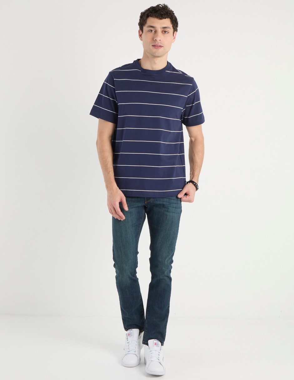 Jeans skinny lavado stone wash para hombre