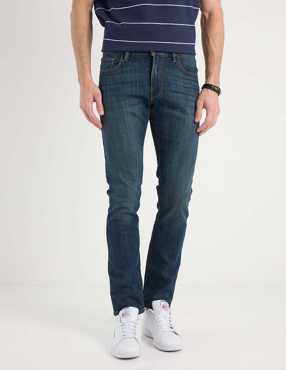 Jeans skinny Silver Plate lavado stone wash para hombre