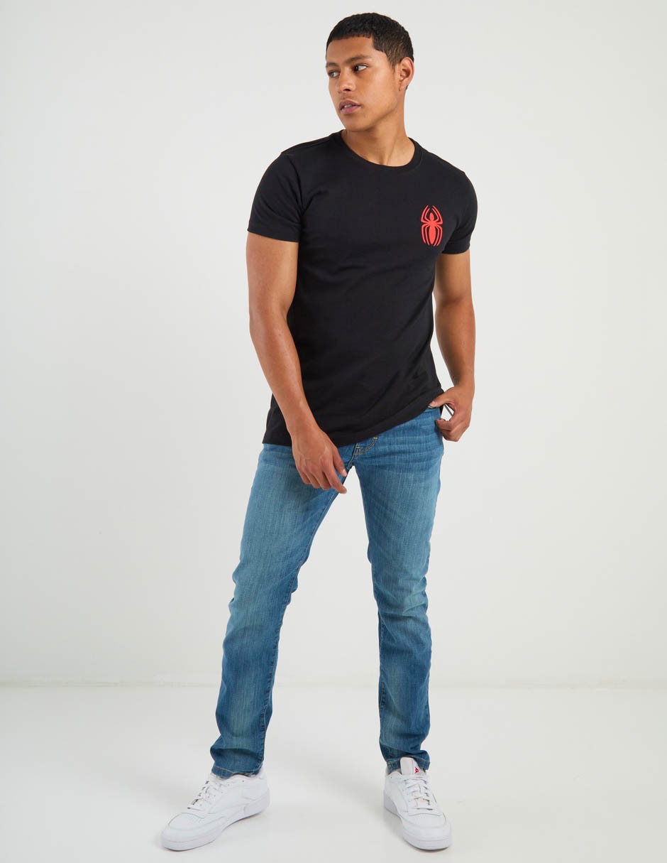 Jeans slim deslavado para hombre