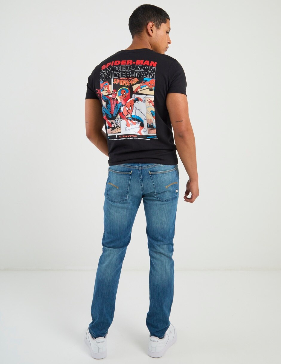Jeans slim deslavado para hombre 6