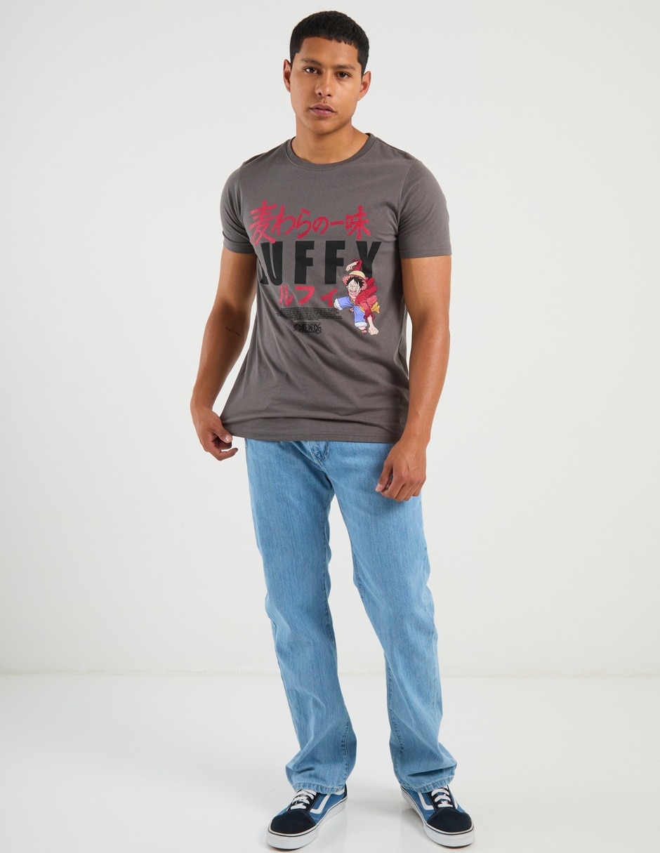 Jeans recto lavado claro para hombre 11
