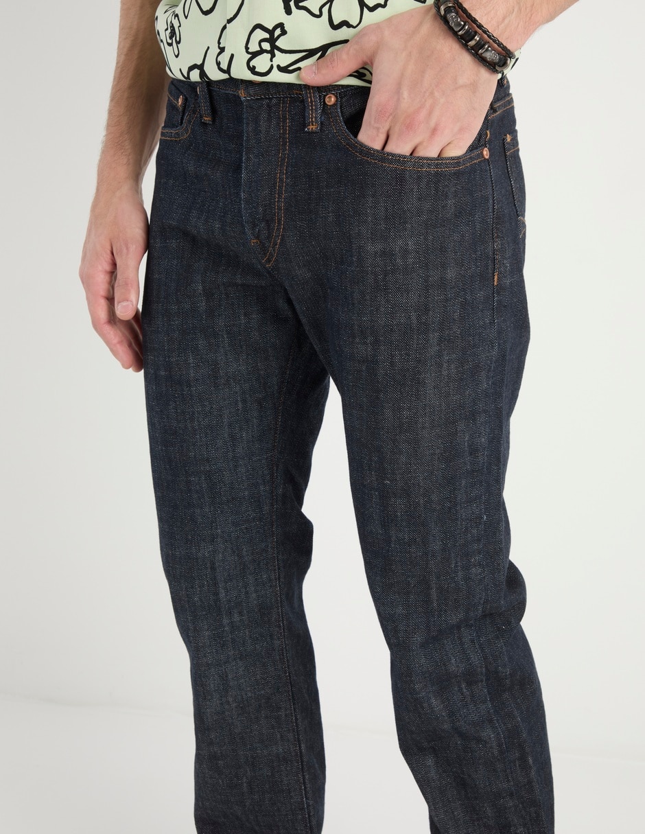 Jeans straight Silver Plate lavado obscuro para hombre