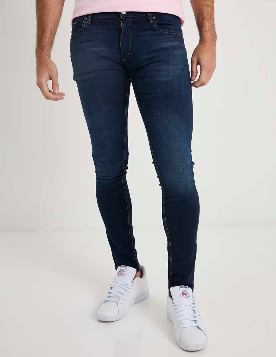 Jeans skinny lavado sand blast para hombre Jeans skinny lavado sand blast para hombre
