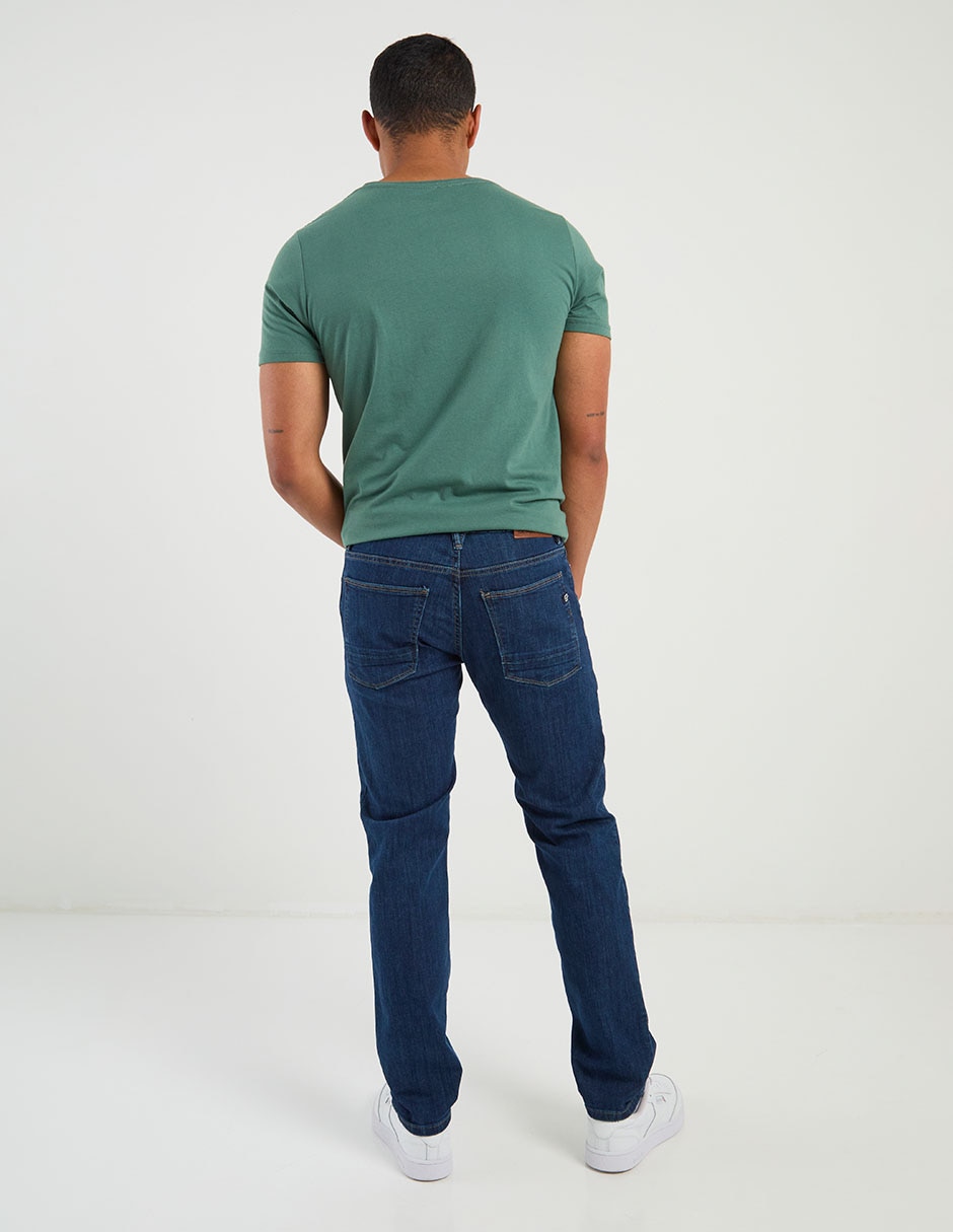 Jeans slim Silver Plate lavado stone wash para hombre