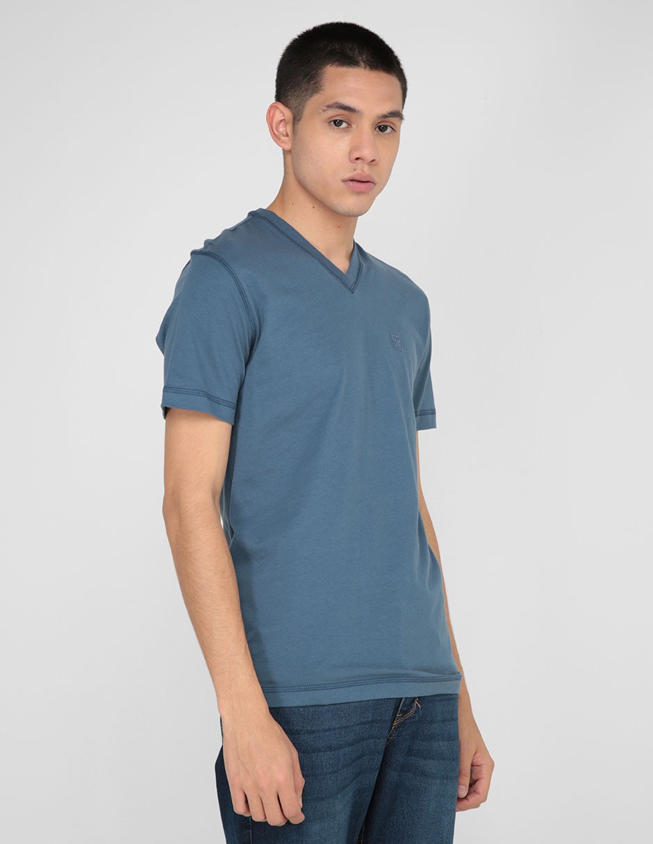 Playera cuello V para hombre
