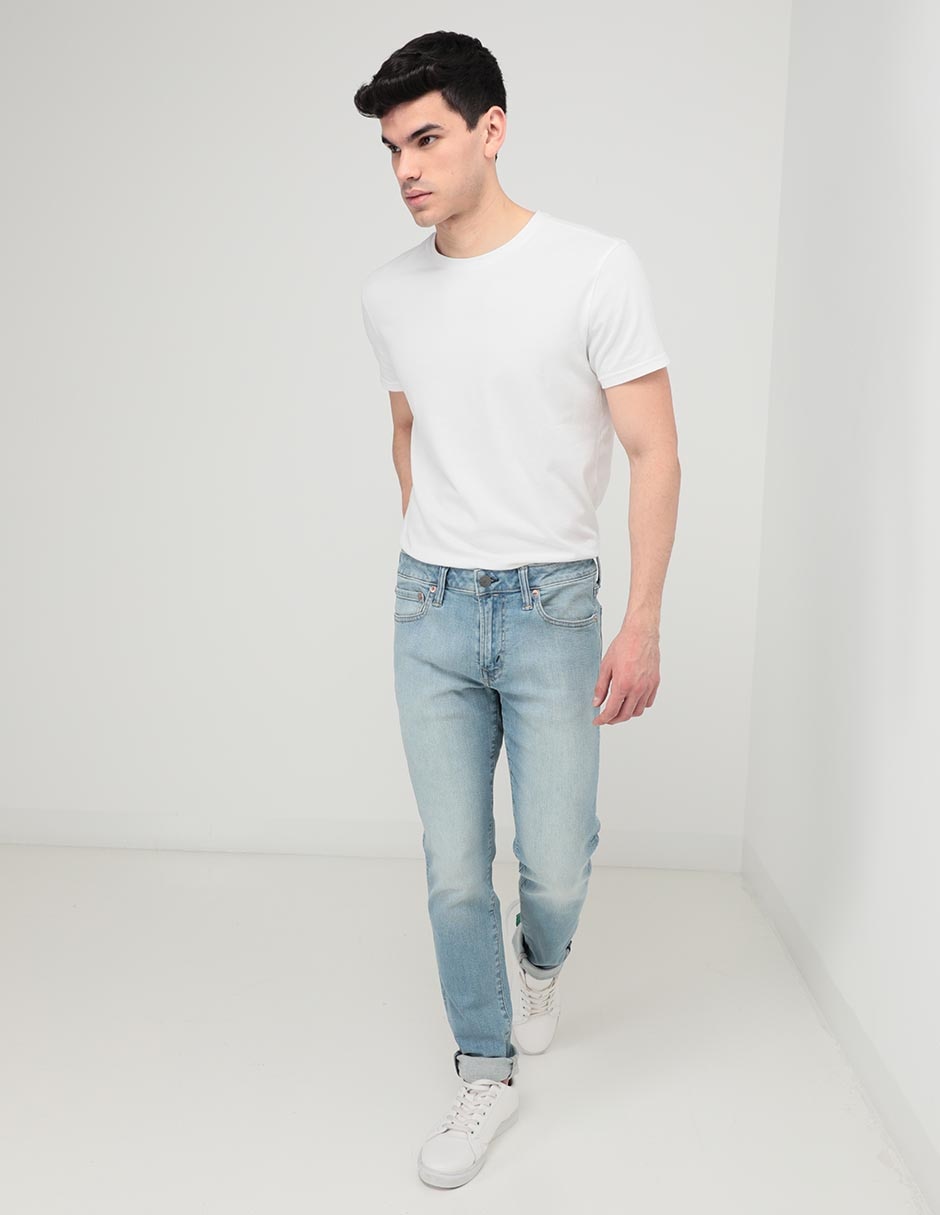 Jeans slim American Eagle lavado claro para hombre