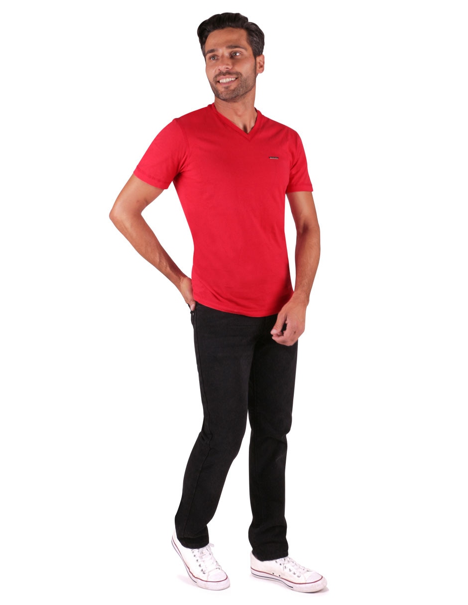 Jeans slim lavado whisker para hombre 3