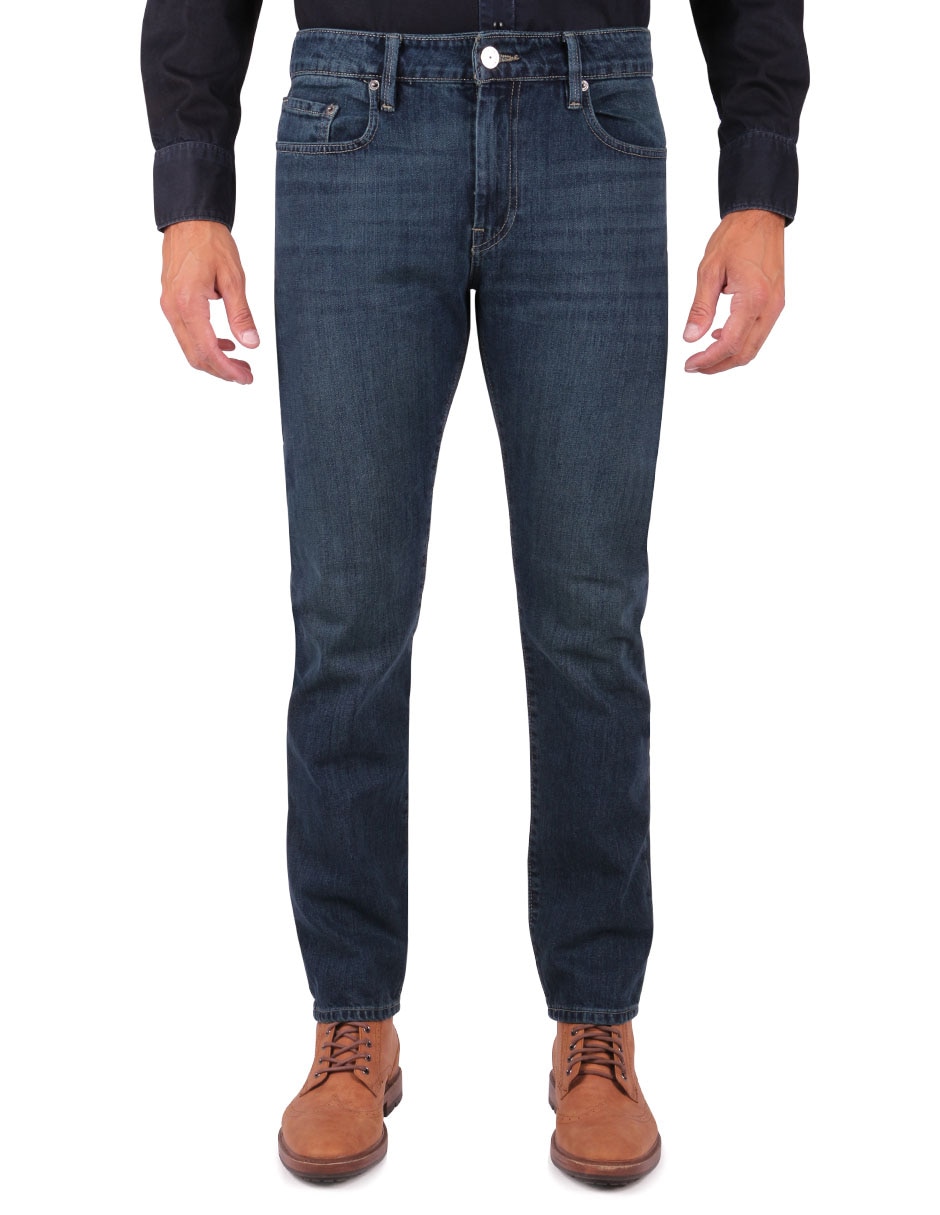 Jeans slim Silver Plate lavado whisker para hombre
