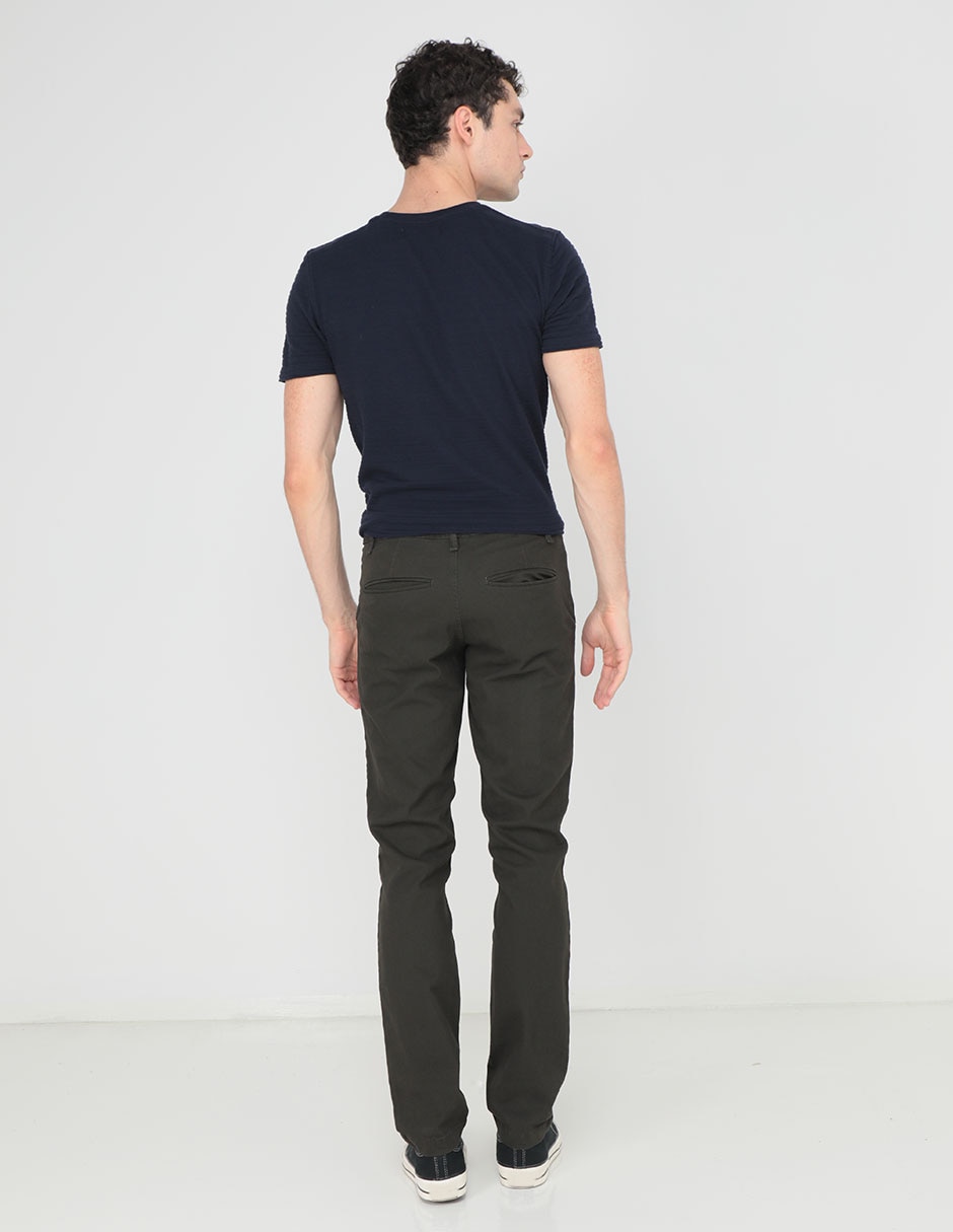 Pantalón chino slim Silver Plate de algodón para hombre