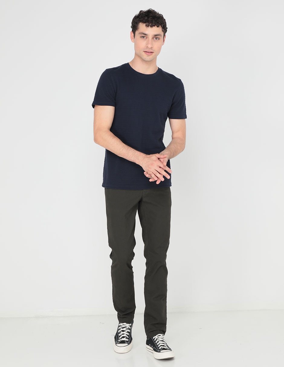 Pantalón chino slim Silver Plate de algodón para hombre