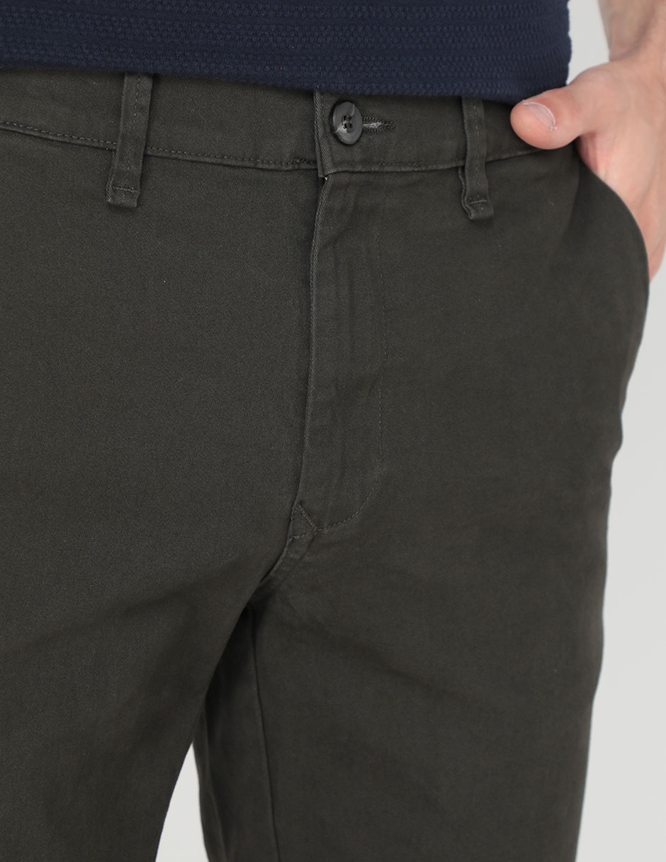Pantalón chino slim Silver Plate de algodón para hombre