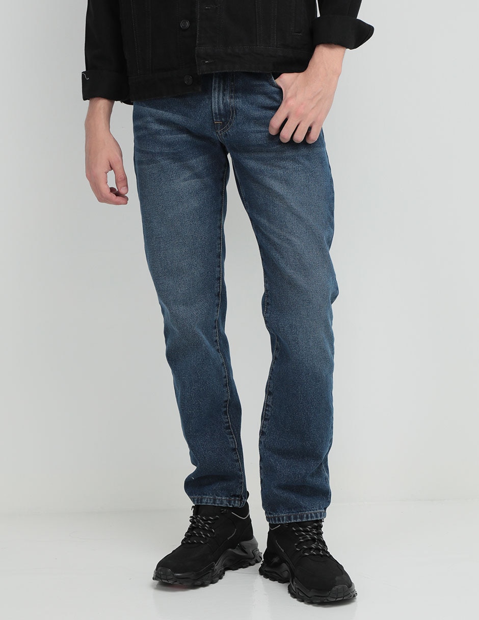 Jeans slim lavado stone wash para hombre