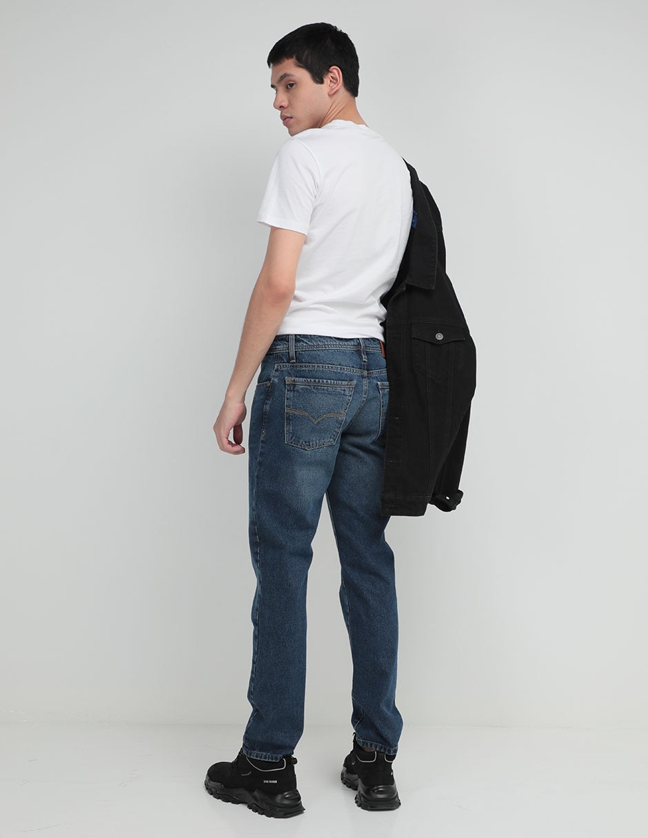 Jeans slim lavado stone wash para hombre