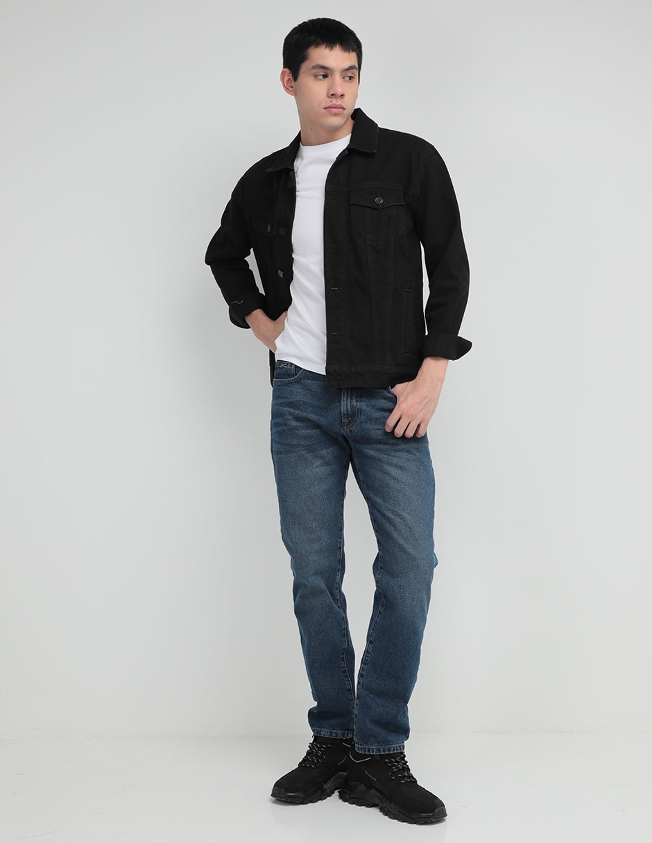 Jeans slim lavado stone wash para hombre