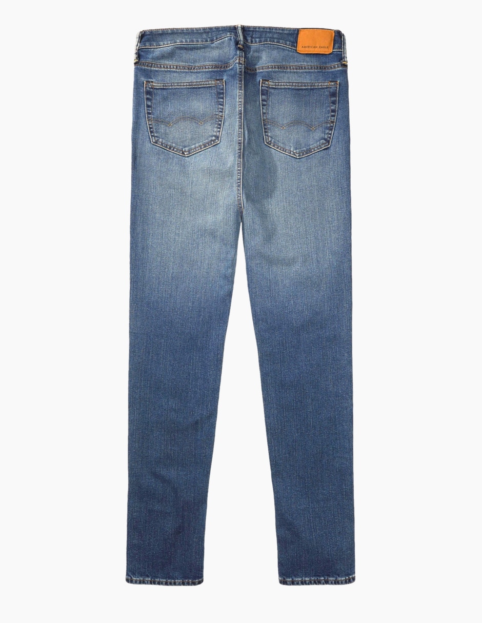 Jeans skinny deslavado para hombre 5