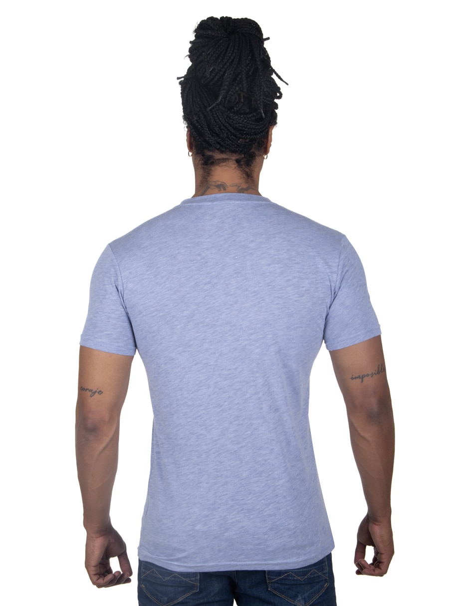 Playera cuello henley para hombre 2