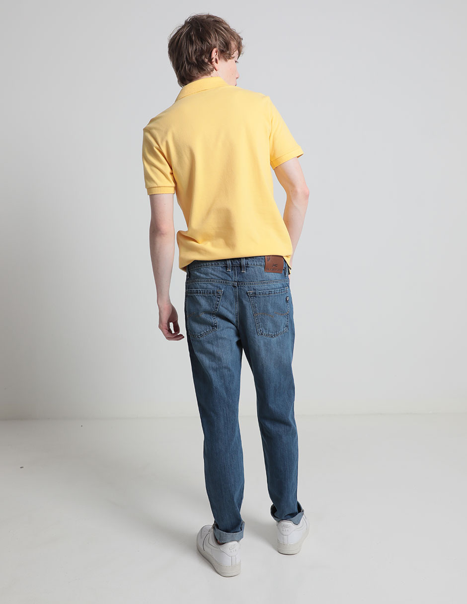 Jeans slim Silver Plate lavado stone wash para hombre