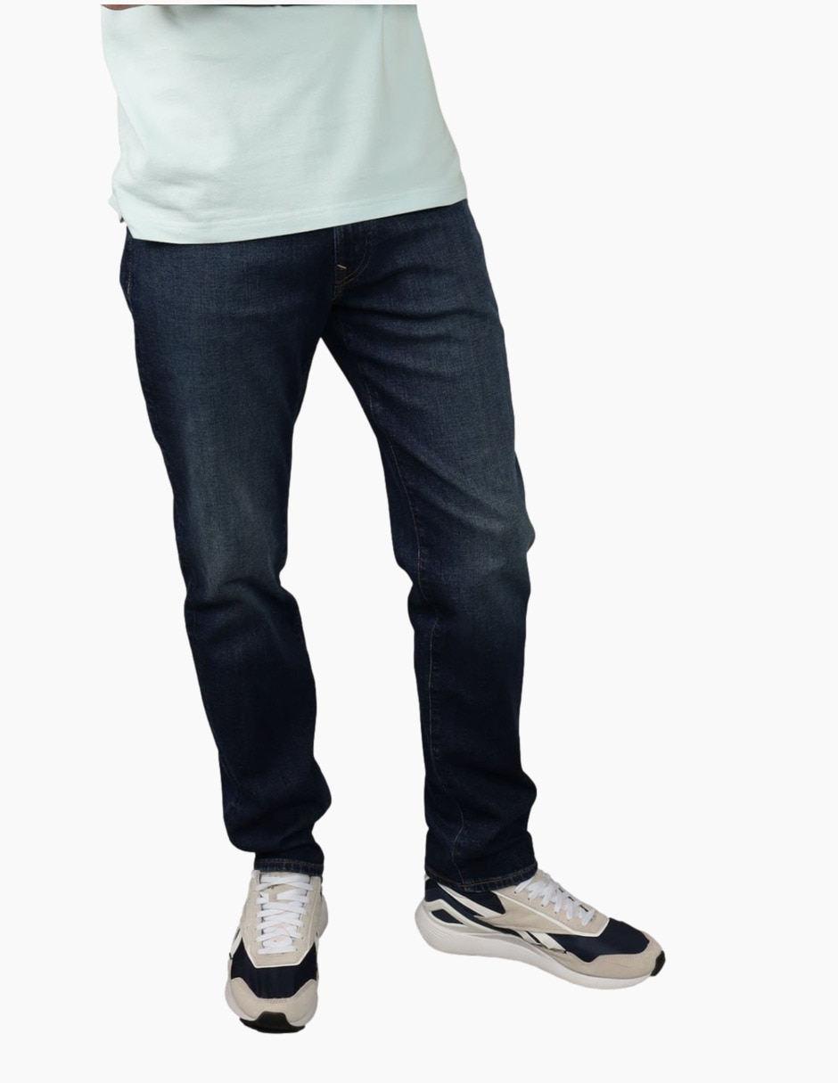 Jeans slim deslavado para hombre 1