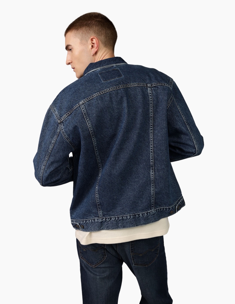 Chamarra casual American Eagle de mezclilla para hombre