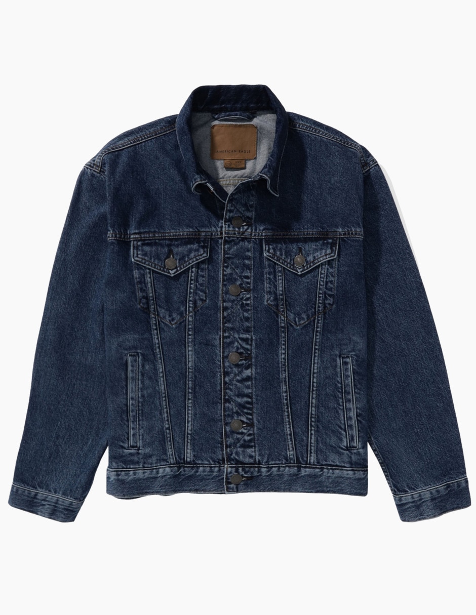 Chamarra casual American Eagle de mezclilla para hombre