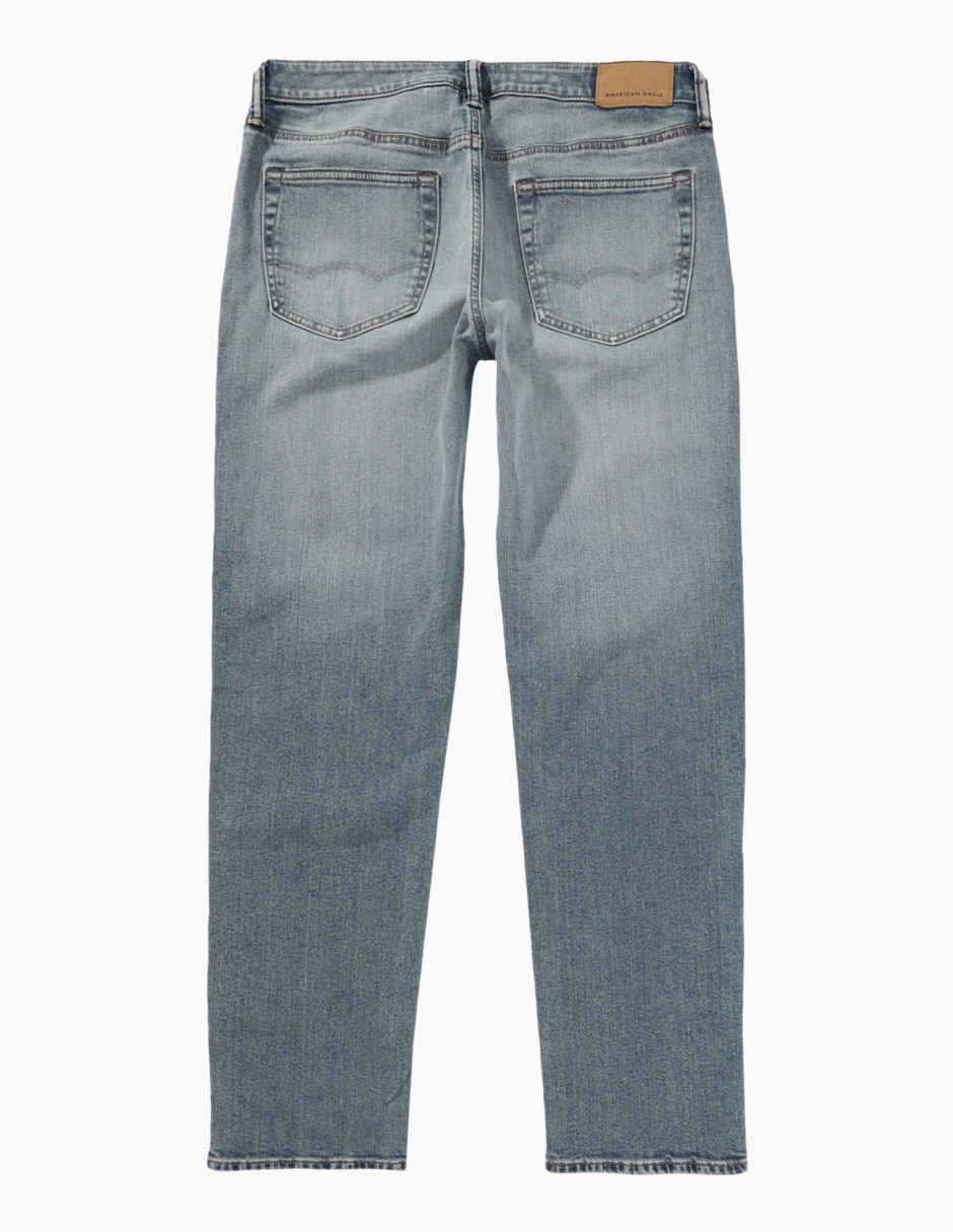Jeans straight American Eagle deslavado para hombre