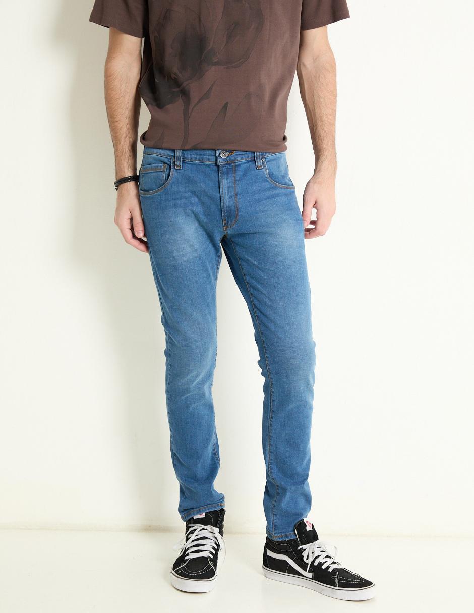 Jeans skinny deslavado para hombre Jeans skinny deslavado para hombre