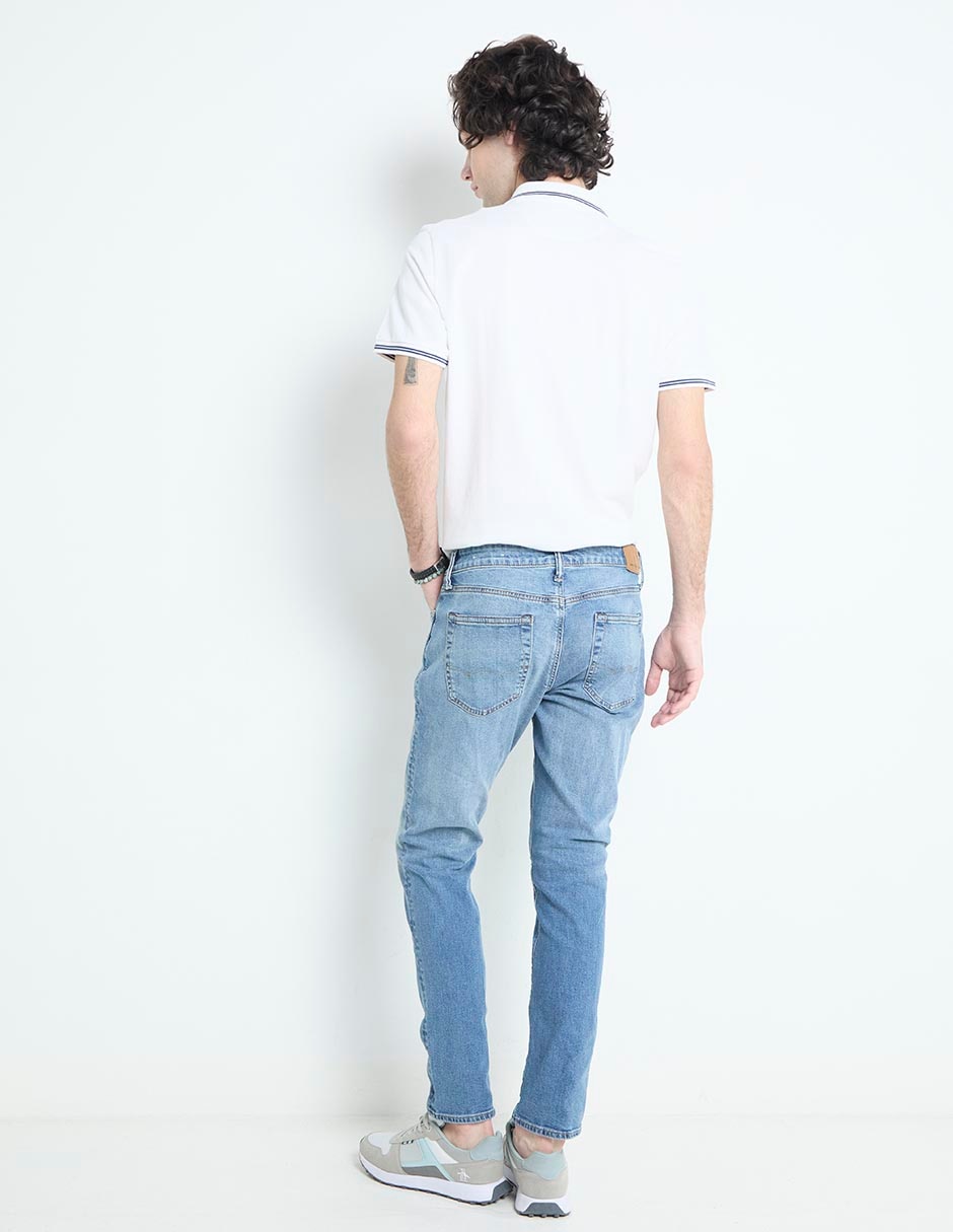 Jeans slim American Eagle deslavado para hombre
