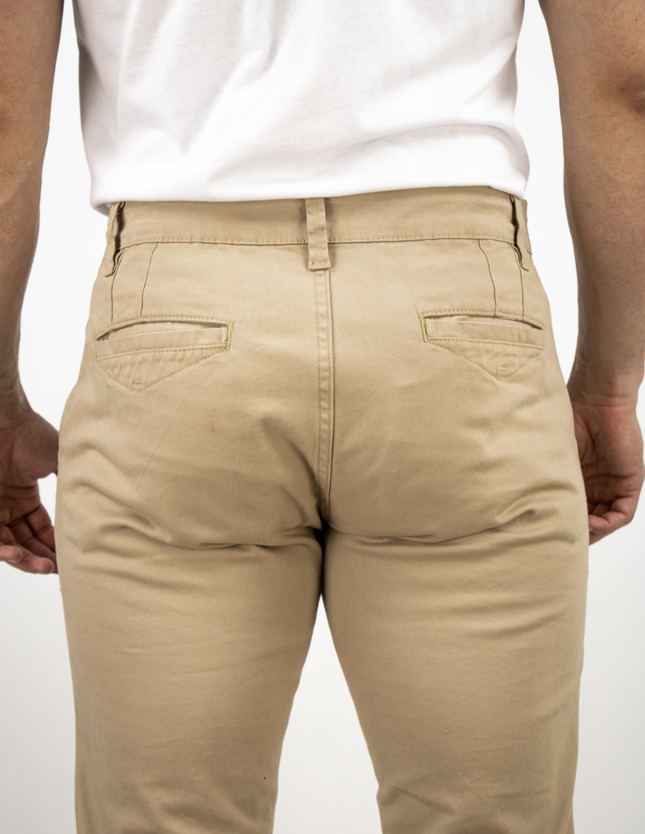 Pantalón chino slim Furor de algodón para hombre
