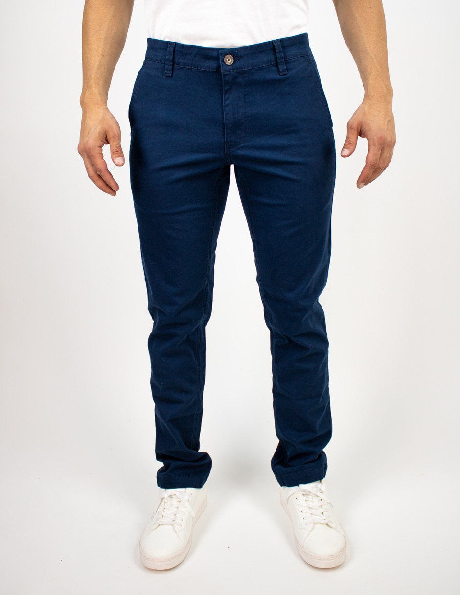 Pantalón chino slim de algodón para hombre Pantalón chino slim de algodón para hombre