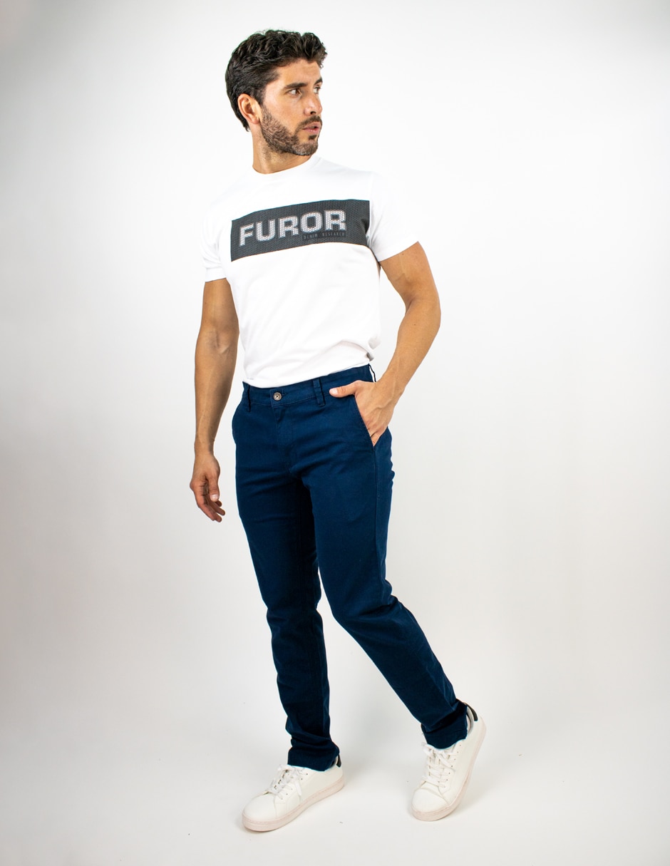 Jeans chino slim para hombre 3
