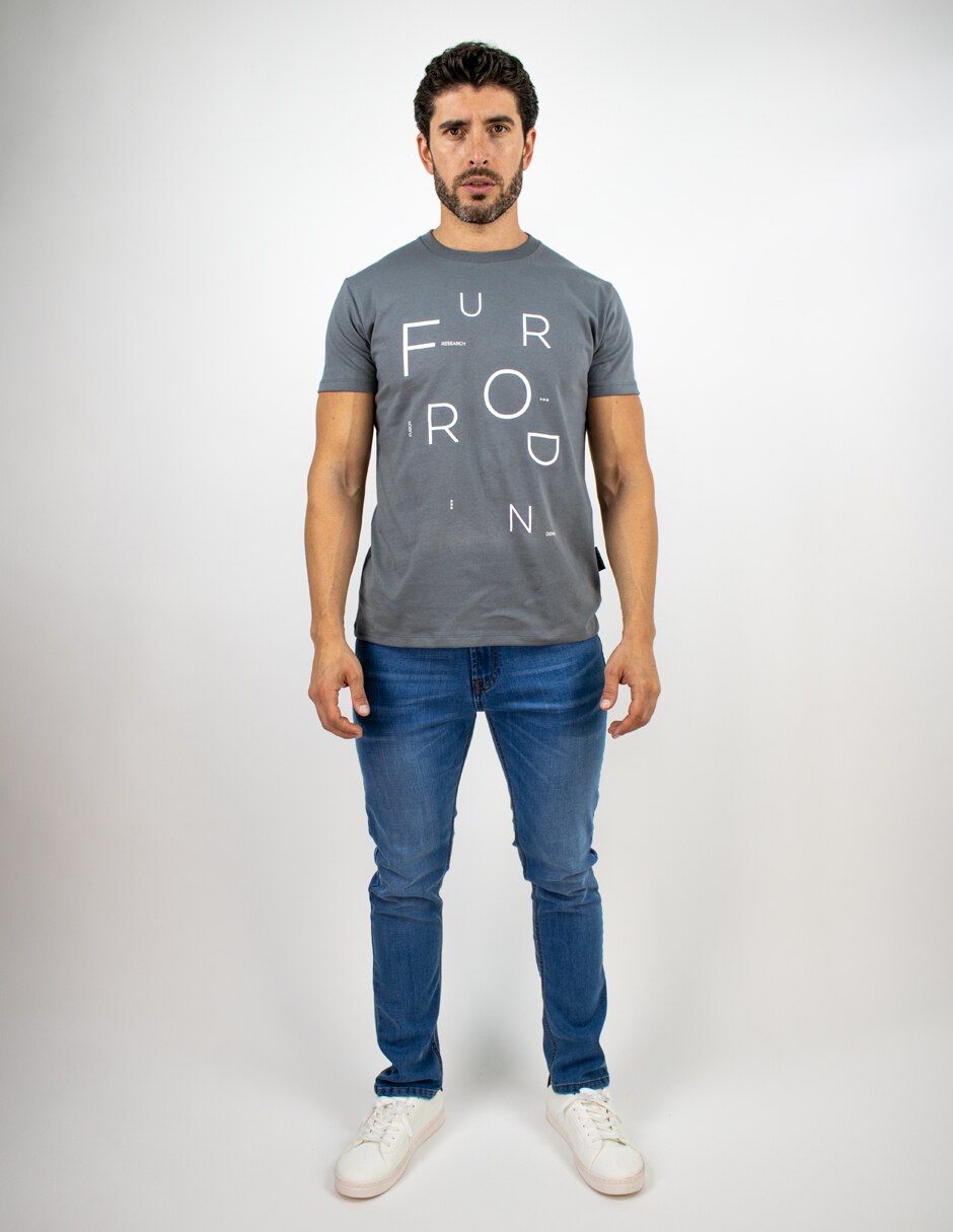 Playera cuello redondo para hombre