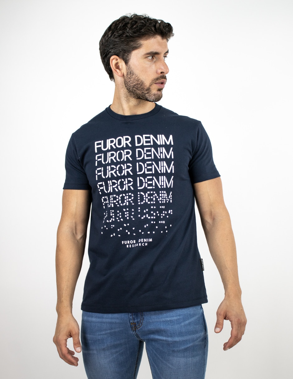 Playera cuello redondo para hombre