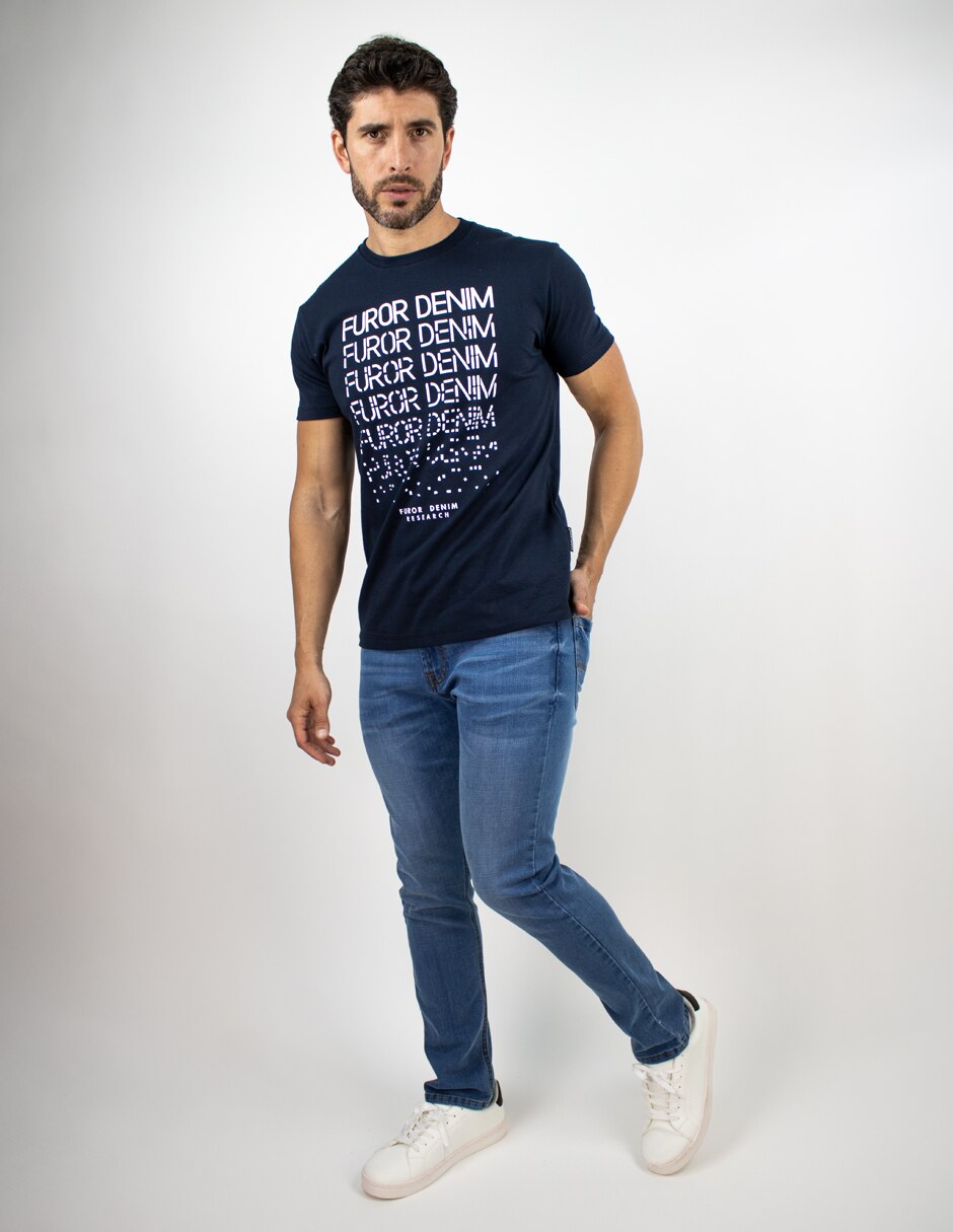 Playera cuello redondo para hombre