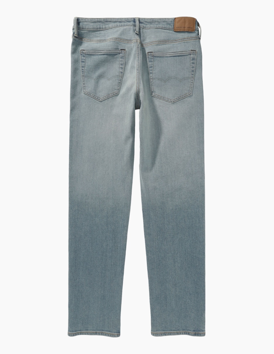 Jeans straight American Eagle lavado claro para hombre