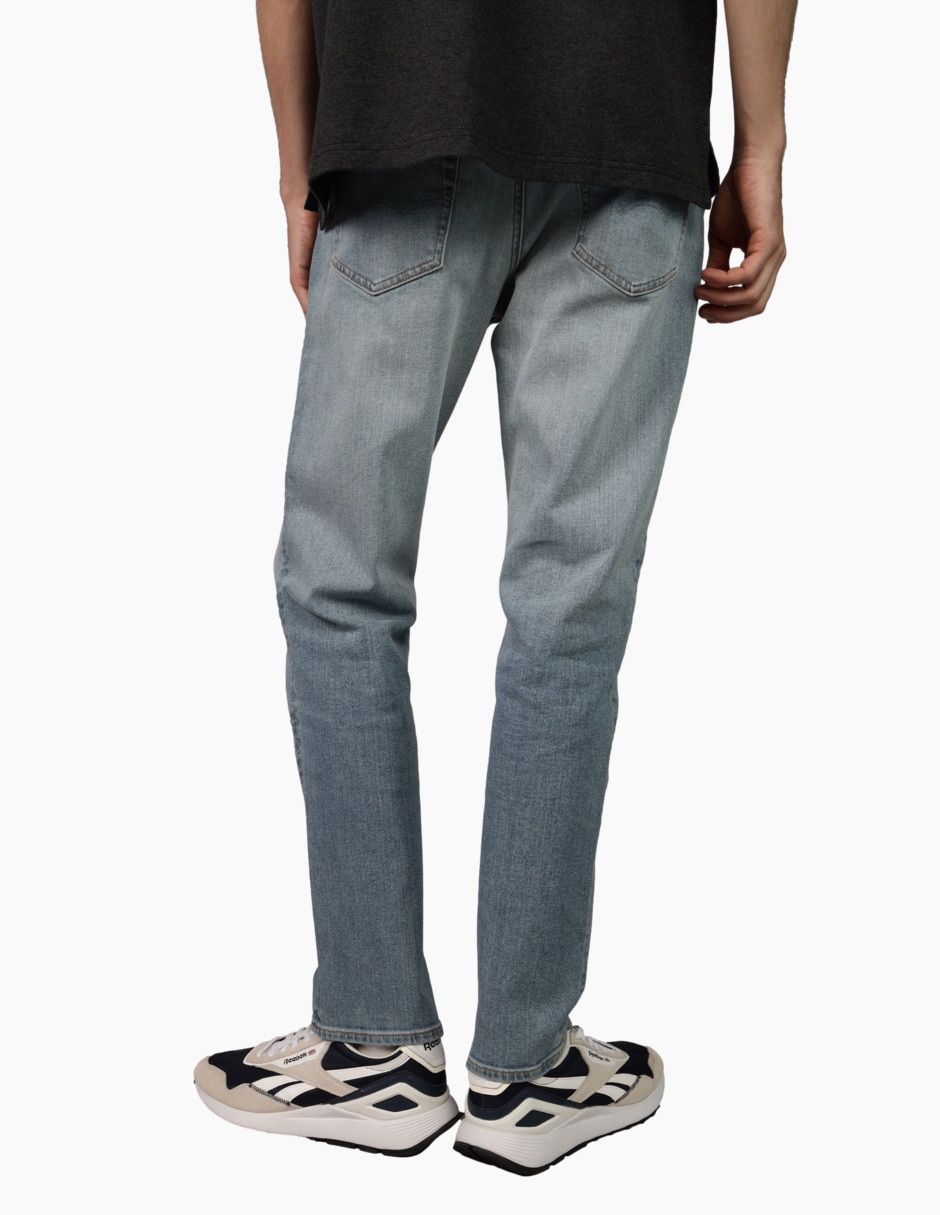 Jeans straight American Eagle lavado claro para hombre
