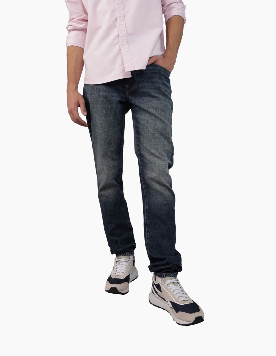 Jeans slim American Eagle deslavado para hombre