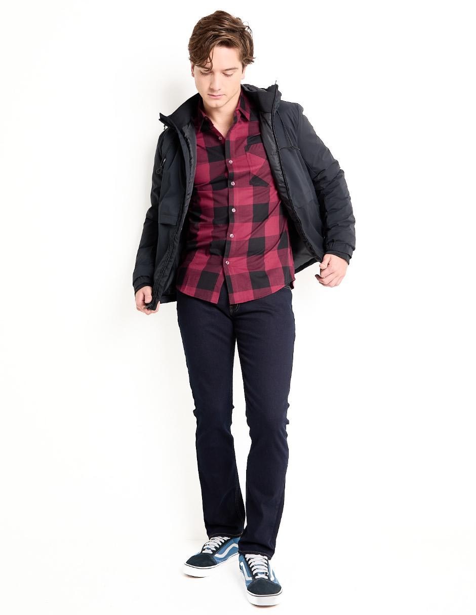 Jeans slim Oggi lavado obscuro para hombre