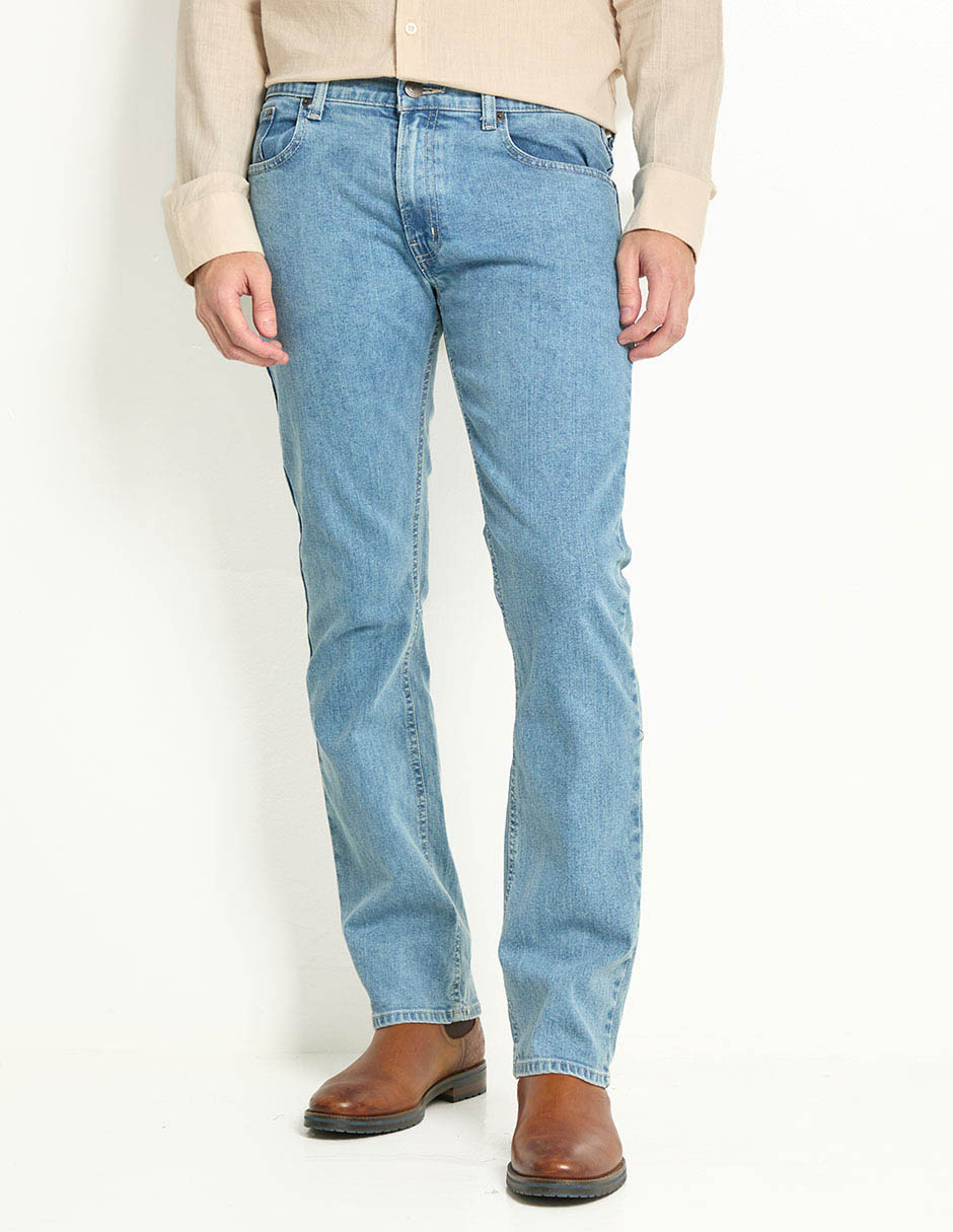 Jeans slim Oggi lavado bleach para hombre