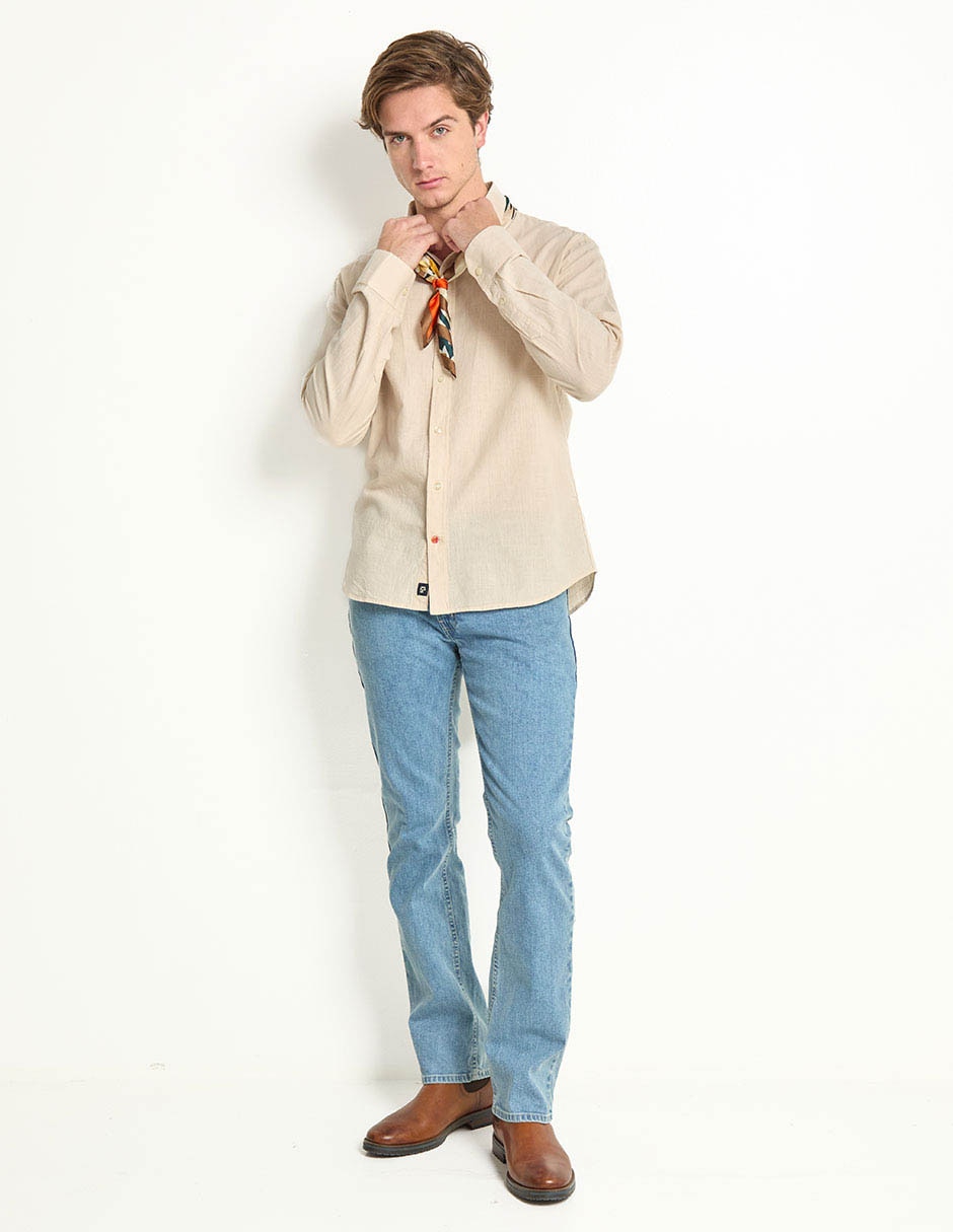 Jeans slim Oggi lavado bleach para hombre