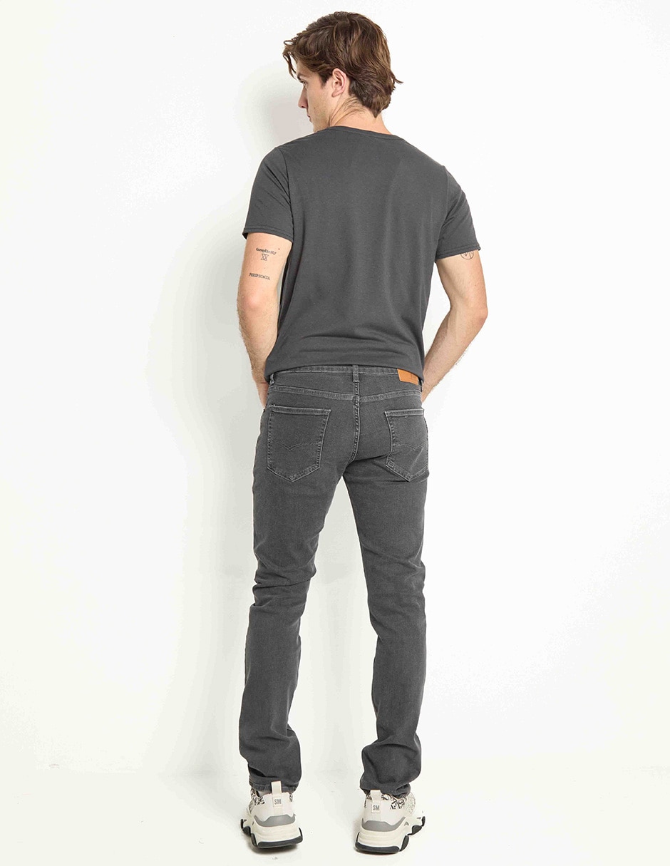 Jeans slim Oggi lavado medio para hombre