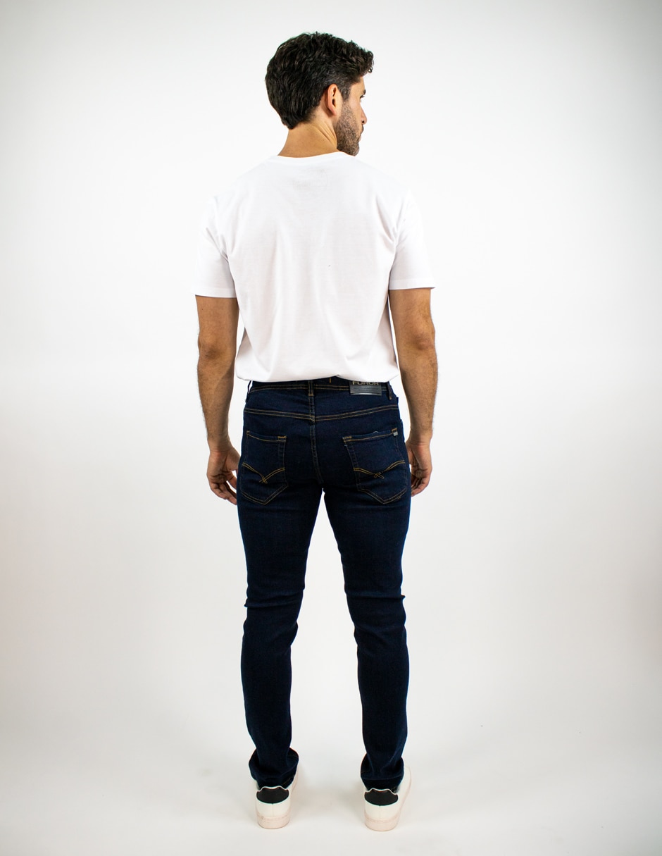 Jeans straight Furor lavado medio para hombre
