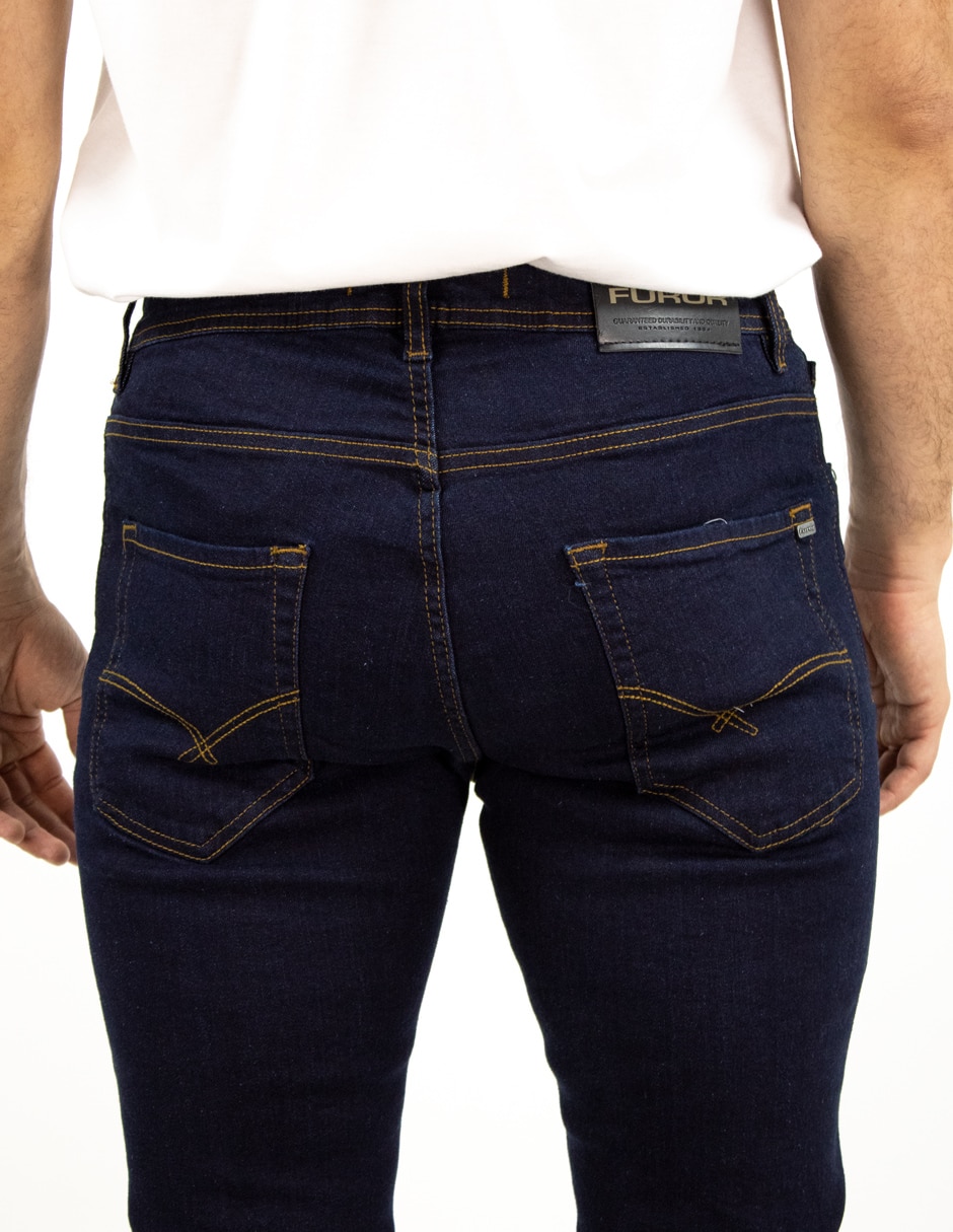 Jeans straight Furor lavado medio para hombre