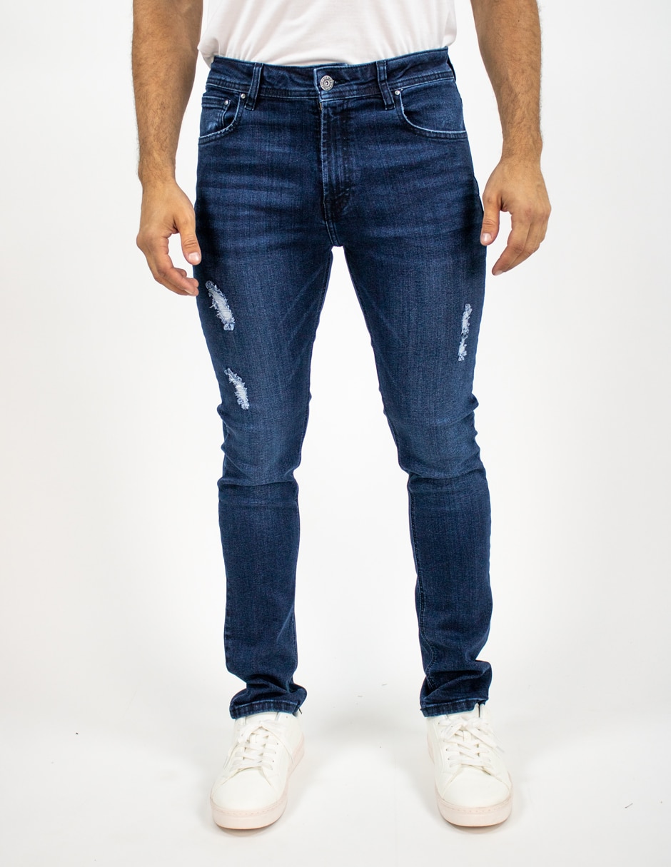 Jeans straight Furor deslavado para hombre