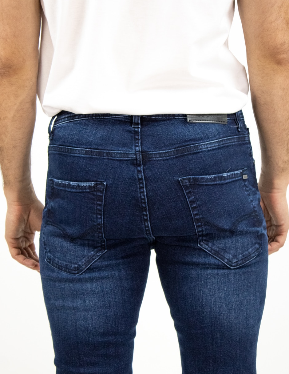 Jeans straight Furor deslavado para hombre