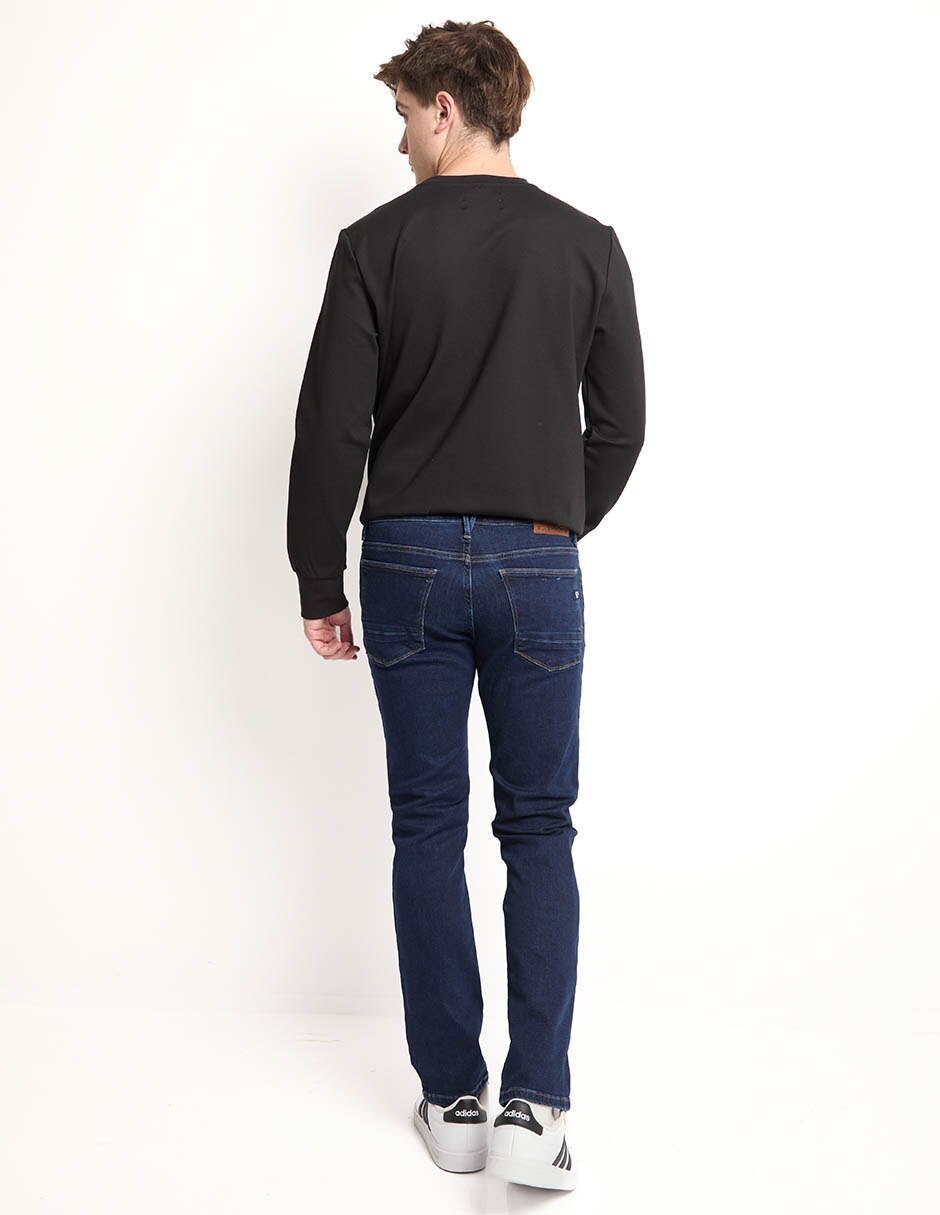 Jeans slim lavado stone wash para hombre 2