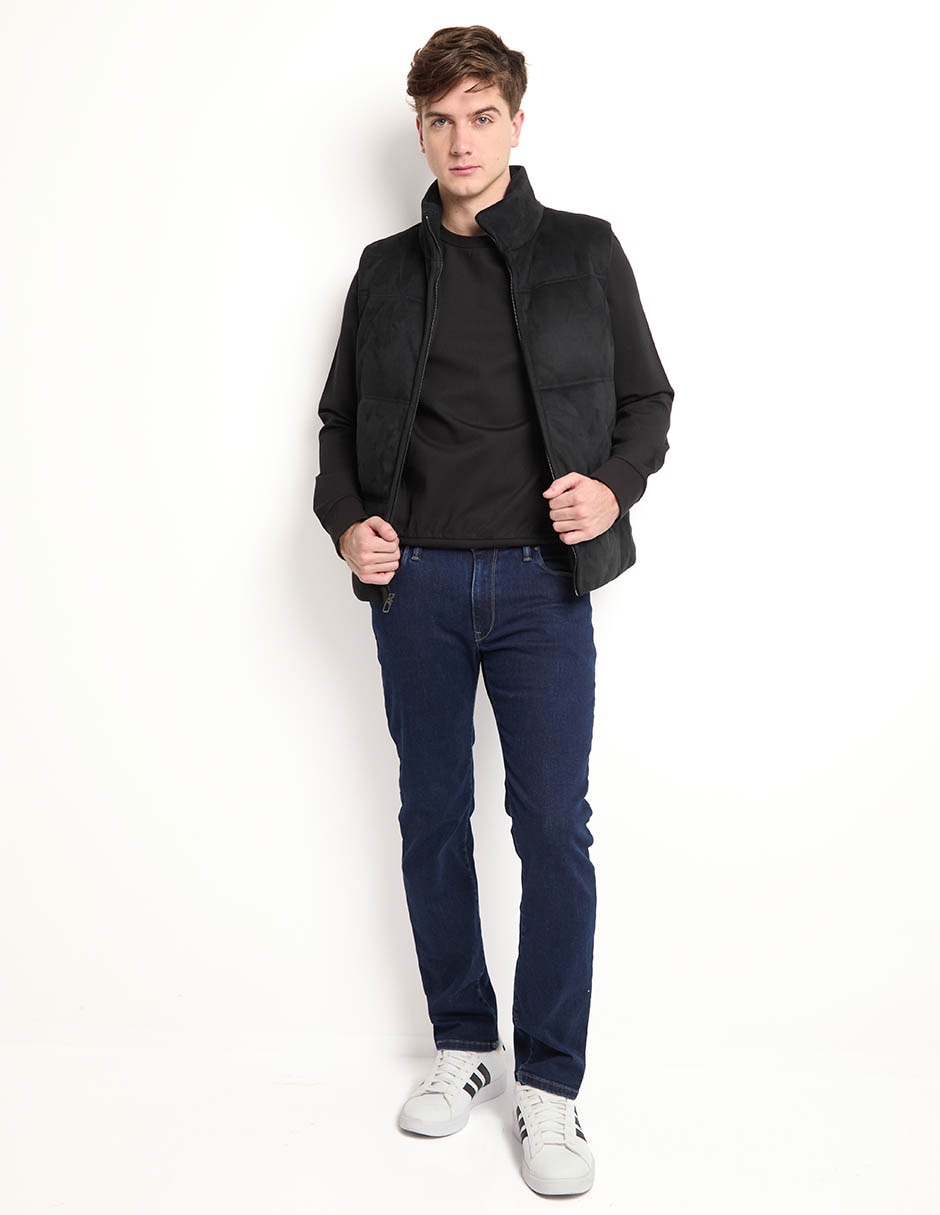 Jeans slim lavado stone wash para hombre 6