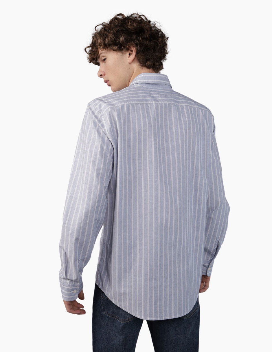 Camisa casual American Eagle de algodón manga larga para hombre