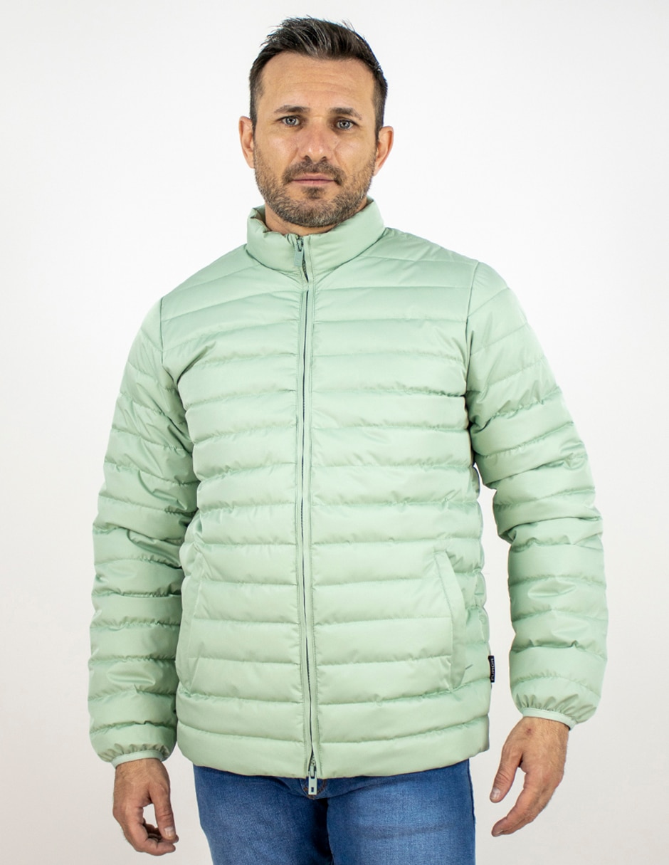 Chamarra acolchada con bolsillos para hombre