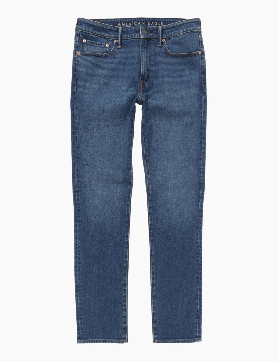 Jeans slim American Eagle deslavado para hombre